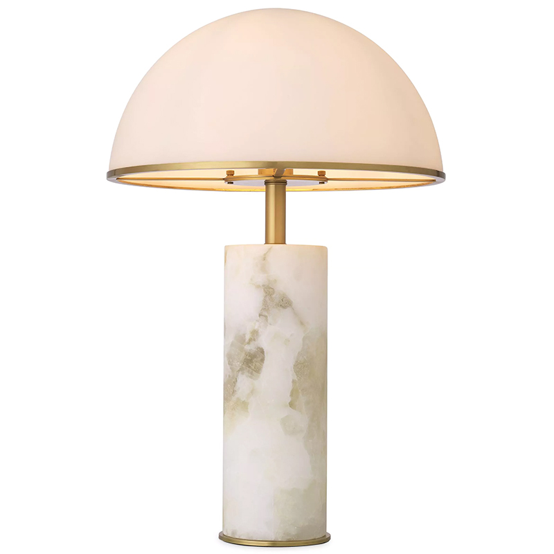 Настольная лампа Eichholtz Table Lamp Vaneta Белое матовое стекло Латунь Настольная лампа Eichholtz Table Lamp Vaneta Белое матовое стекло Латунь в Челябинске | Loft Concept