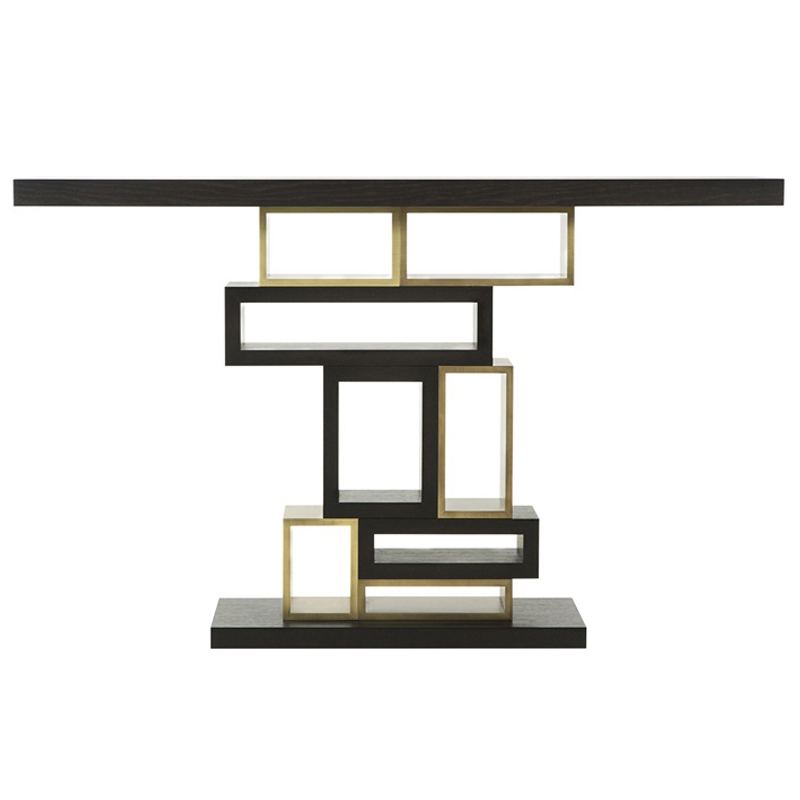 Консоль Rectangles Console Table Коричневый Латунь Консоль Rectangles Console Table Коричневый Латунь в Челябинске | Loft Concept