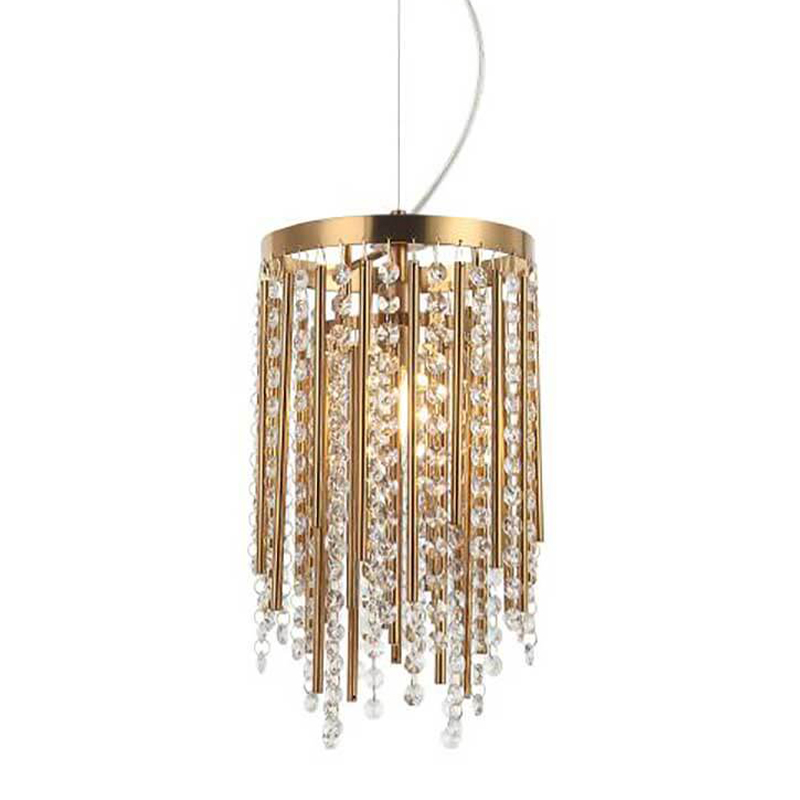 Подвесной светильник Crystal Wind Chimes Bronze Hanging Lamp Бронза Прозрачный Подвесной светильник Crystal Wind Chimes Bronze Hanging Lamp Бронза Прозрачный в Челябинске | Loft Concept