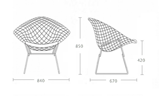 Кресло Bertoia Diamond Chair Кресло Bertoia Diamond Chair в Челябинске