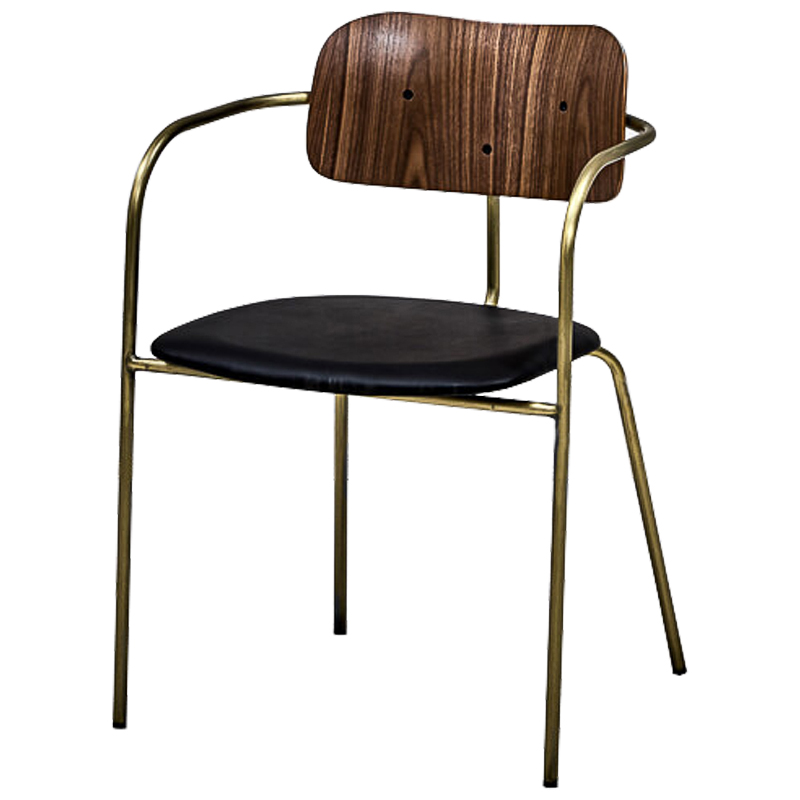 Стул Pilar Loft Stool black Черный Коричневый Бронза Стул Pilar Loft Stool black Черный Коричневый Бронза в Челябинске | Loft Concept