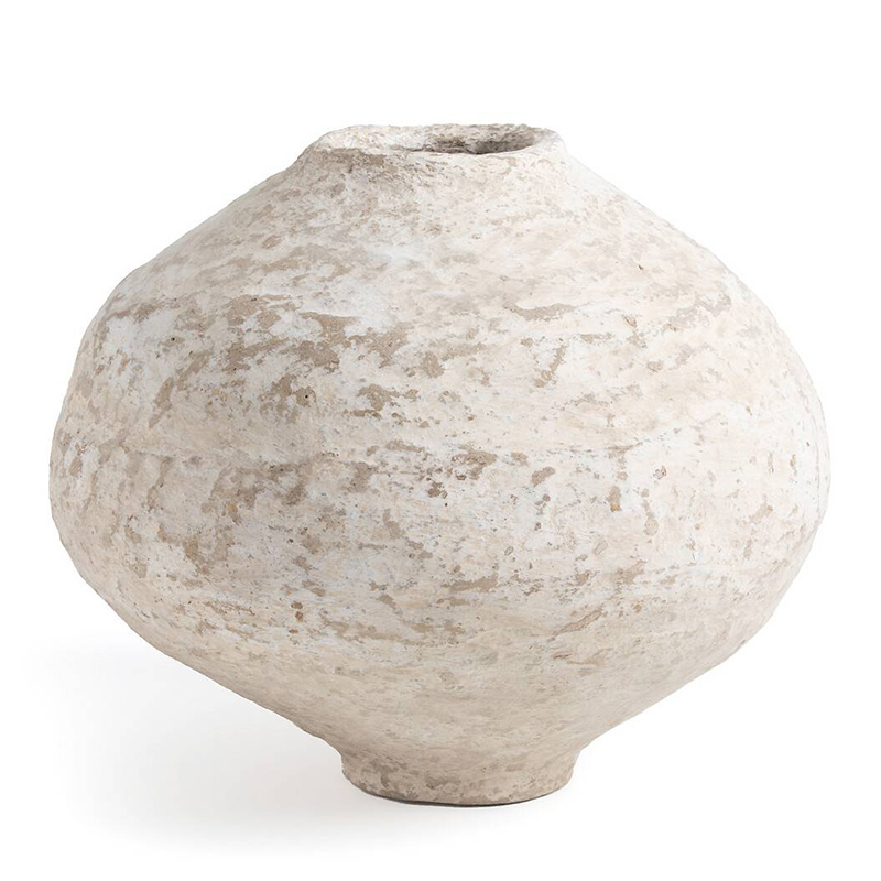 Ваза Csaba Papier Mache Vase 35 Бежево-серый Ваза Csaba Papier Mache Vase 35 Бежево-серый в Челябинске | Loft Concept
