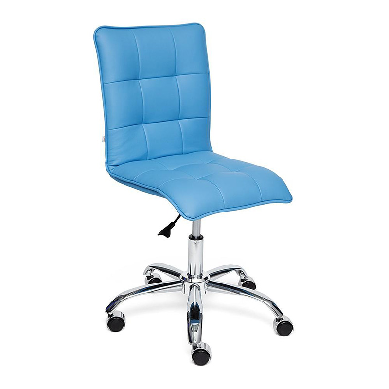 Кресло Deborah eco-leather light blue Голубой Хром Кресло Deborah eco-leather light blue Голубой Хром в Челябинске | Loft Concept