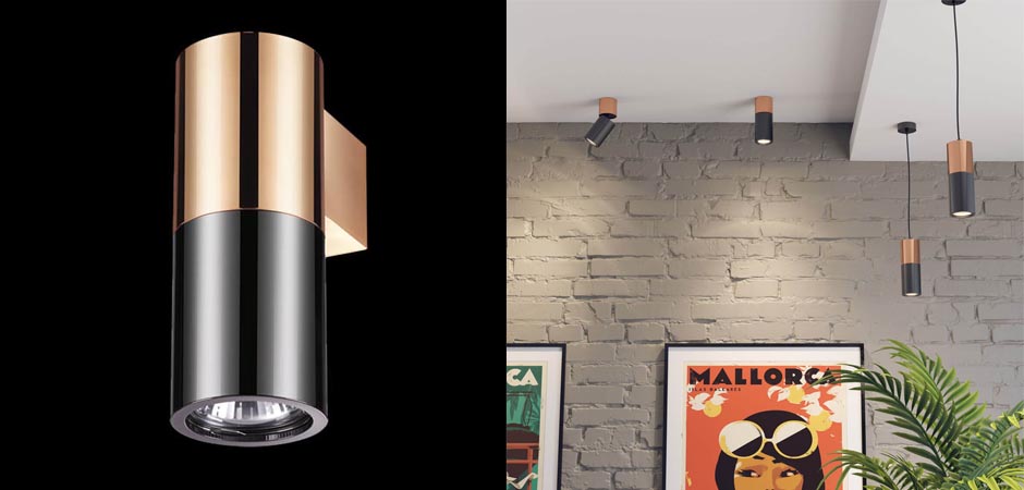 Спот Spot Illumination Sconce Black & Copper Спот Spot Illumination Sconce Black & Copper - Loft-Concept в Челябинске