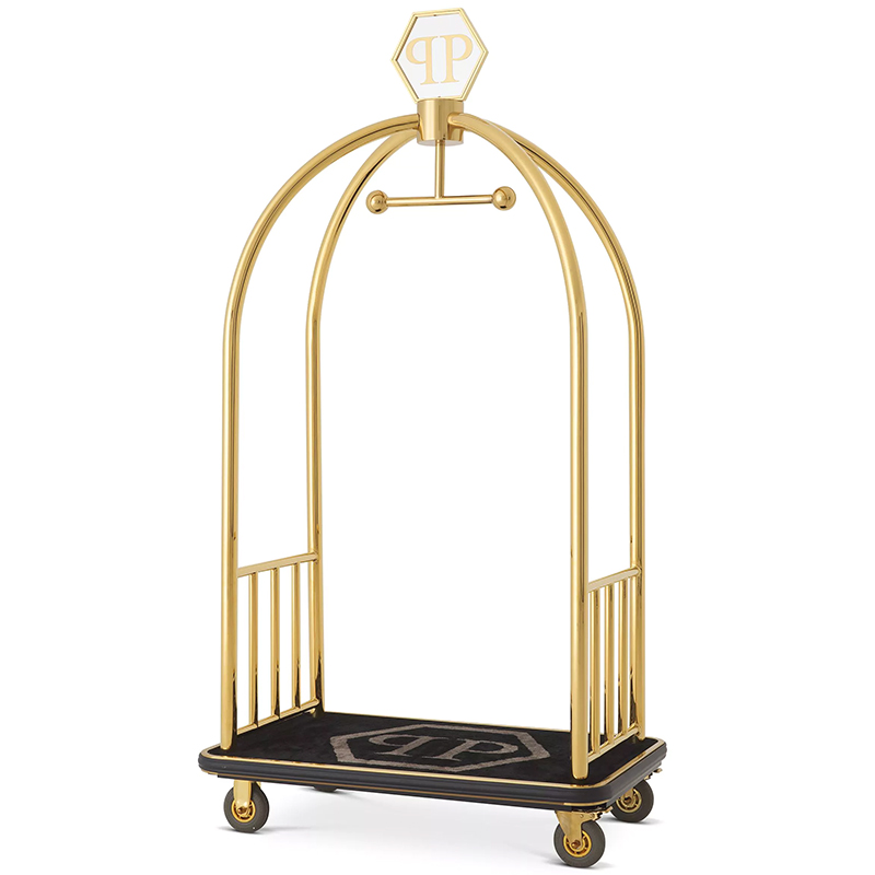 Вешалка для одежды Philipp Plein Hotel Trolley Heaven Золотой Черный Вешалка для одежды Philipp Plein Hotel Trolley Heaven Золотой Черный в Челябинске | Loft Concept