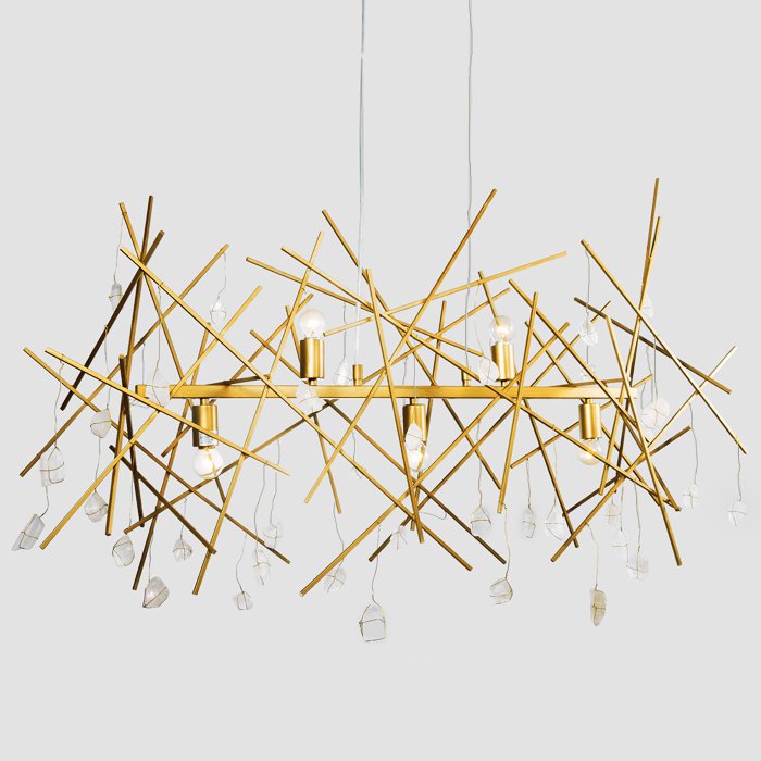 Люстра Locust Thorn and Stone CHANDELIER Бронза Прозрачное Стекло Люстра Locust Thorn and Stone CHANDELIER Бронза Прозрачное Стекло в Челябинске | Loft Concept