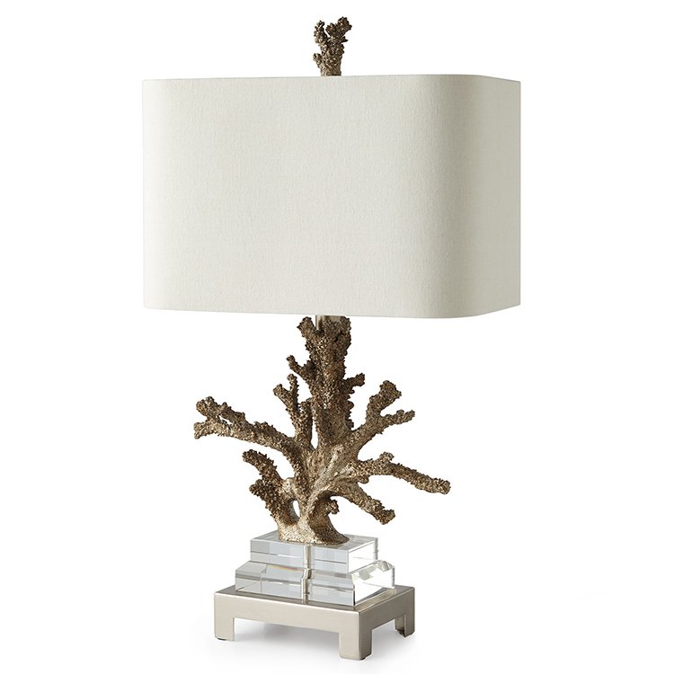 Настольная лампа Soft Gold Coral Белый Золотой Серебряный Настольная лампа Soft Gold Coral Белый Золотой Серебряный в Челябинске | Loft Concept