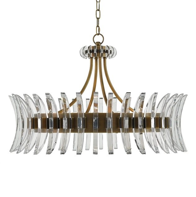 Люстра CURREY AND COMPANY COQUETTE CHANDELIER Латунь Коричневый Люстра CURREY AND COMPANY COQUETTE CHANDELIER Латунь Коричневый в Челябинске | Loft Concept