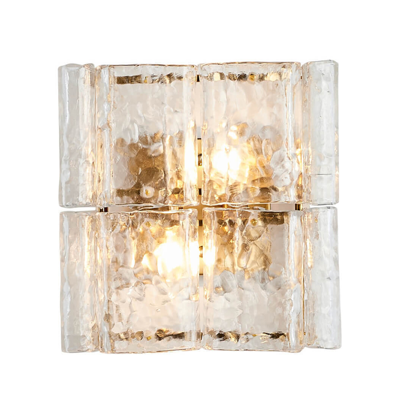 Бра Textured Glass Chandelier bronze Бронза Прозрачное Стекло Бра Textured Glass Chandelier bronze Бронза Прозрачное Стекло в Челябинске | Loft Concept