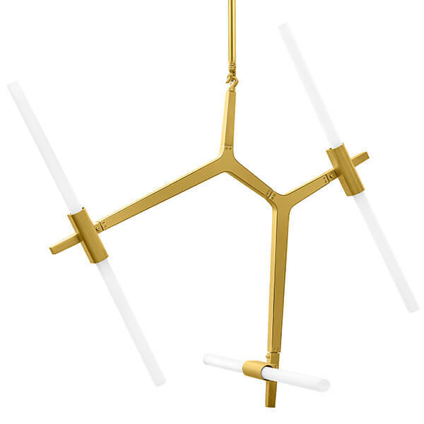 Люстра Агнес Chandelier Gold 6 Золотой Белый Люстра Агнес Chandelier Gold 6 Золотой Белый в Челябинске | Loft Concept