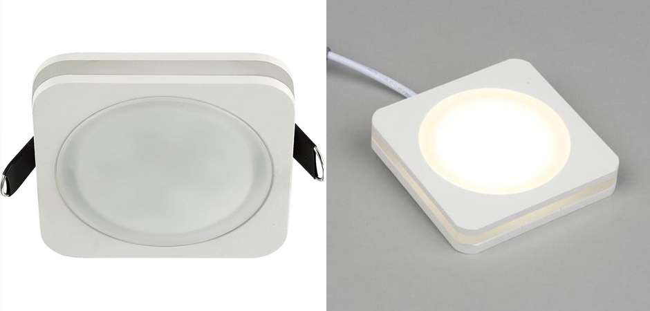 Белый квадратный спот Embedded Light Белый квадратный спот Embedded Light - Loft-Concept в Челябинске