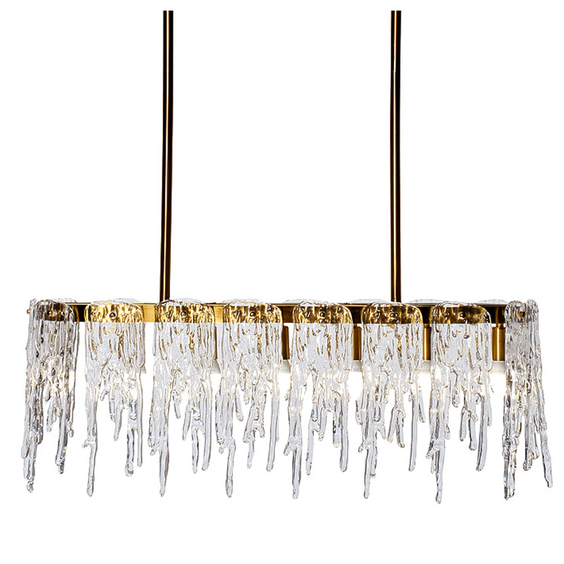 Люстра Cold Heart Line Gold Chandelier Золотой Люстра Cold Heart Line Gold Chandelier Золотой в Челябинске | Loft Concept