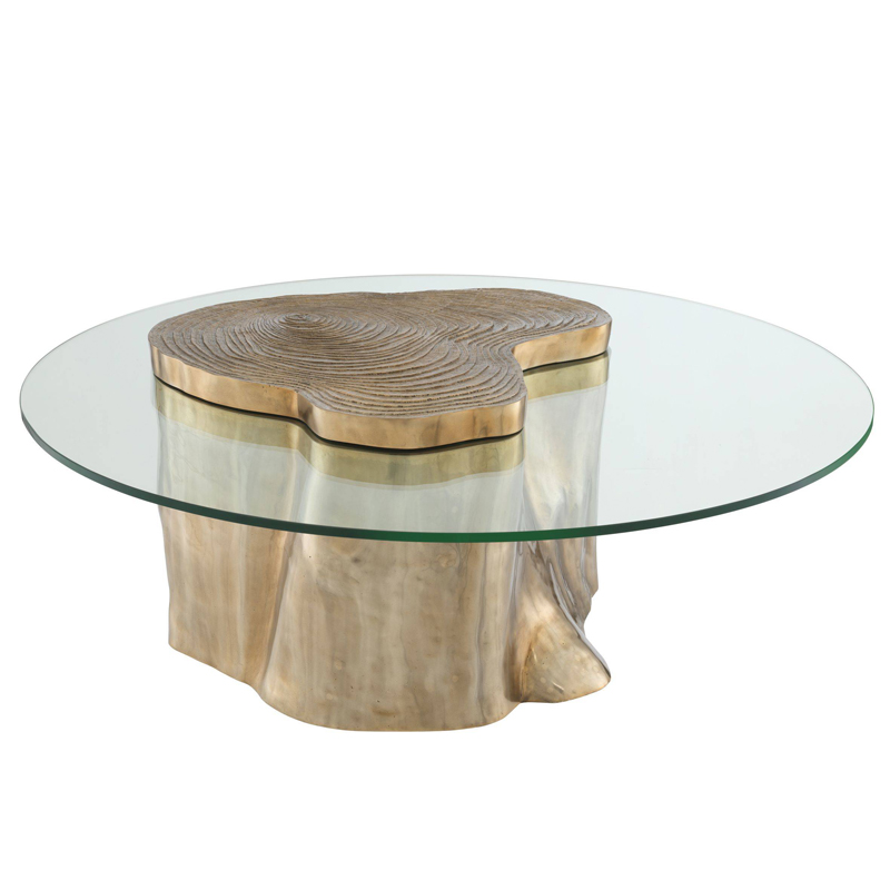 Кофейный стол Eichholtz Coffee Table Urban Латунь Прозрачный Кофейный стол Eichholtz Coffee Table Urban Латунь Прозрачный в Челябинске | Loft Concept