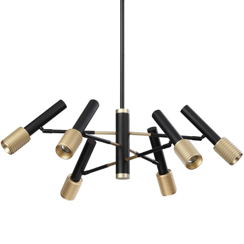 Люстра Eneko Chandelier Черный Золотой Люстра Eneko Chandelier Черный Золотой в Челябинске | Loft Concept