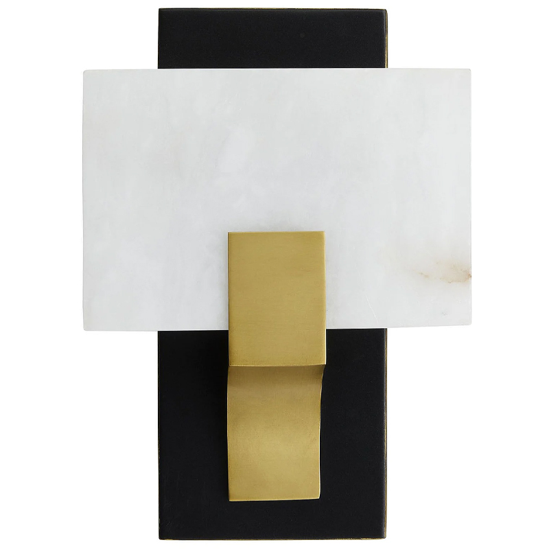 Бра Arteriors LUNA SCONCE Латунь Белый Черный Бра Arteriors LUNA SCONCE Латунь Белый Черный в Челябинске | Loft Concept
