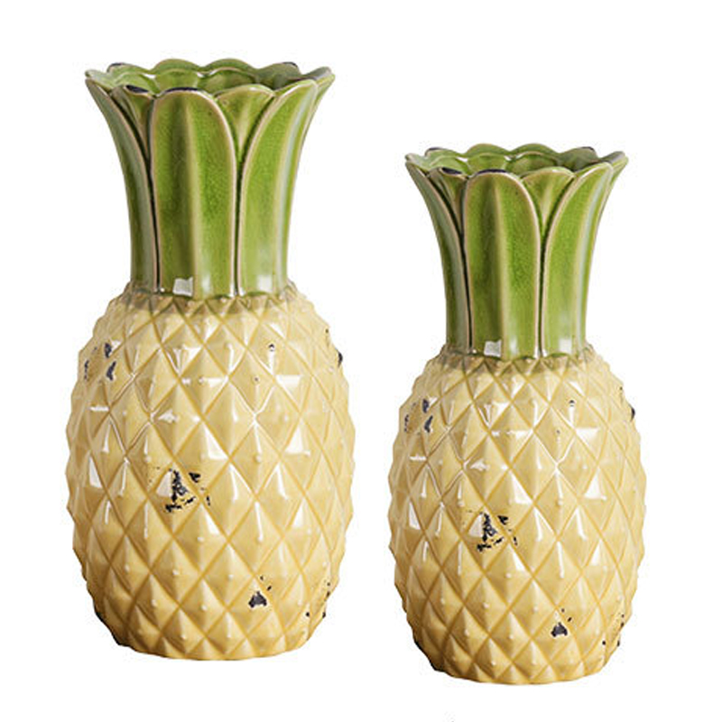 Ваза Pineapple Vase Желтый Зеленый шалфей Ваза Pineapple Vase Желтый Зеленый шалфей в Челябинске | Loft Concept