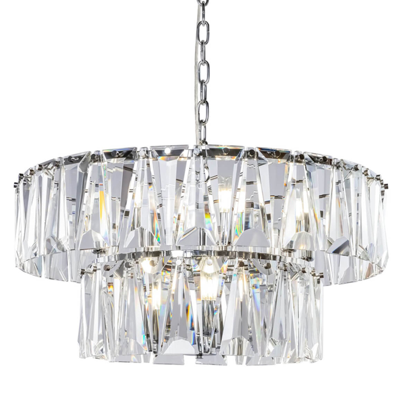 Люстра Ruby Crystal Chandelier Chrome 68 Хром Прозрачный Люстра Ruby Crystal Chandelier Chrome 68 Хром Прозрачный в Челябинске | Loft Concept