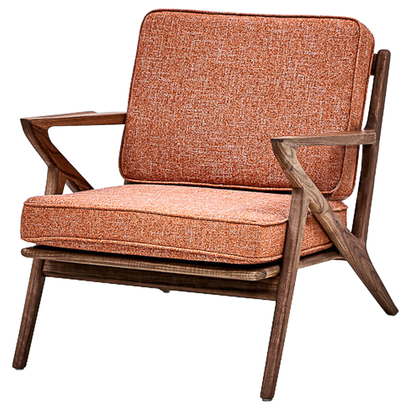 Кресло Raamsdonk Chair Коричневый Коралловый Кресло Raamsdonk Chair Коричневый Коралловый в Челябинске | Loft Concept