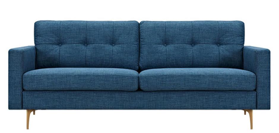 Диван Stone Blue Greta Sofa Диван синий лен Диван Stone Blue Greta Sofa Диван синий лен - Loft-Concept в Челябинске