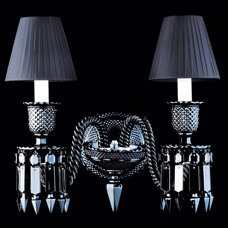 Бра BACCARAT ZENITH NOIR Wall Lamp 2 Черный Бра BACCARAT ZENITH NOIR Wall Lamp 2 Черный в Челябинске | Loft Concept