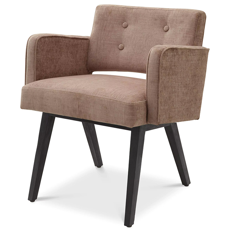 Стул Eichholtz Dining Chair Locarno Песочный Черный Стул Eichholtz Dining Chair Locarno Песочный Черный в Челябинске | Loft Concept