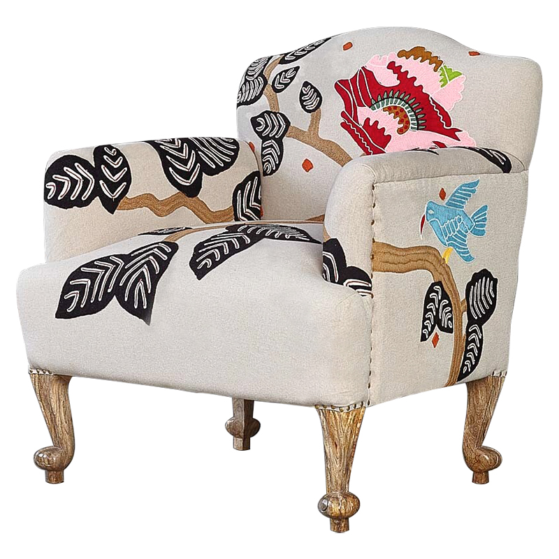 Кресло Mavis Armchair Бежевый Древесина Мульти Кресло Mavis Armchair Бежевый Древесина Мульти в Челябинске | Loft Concept
