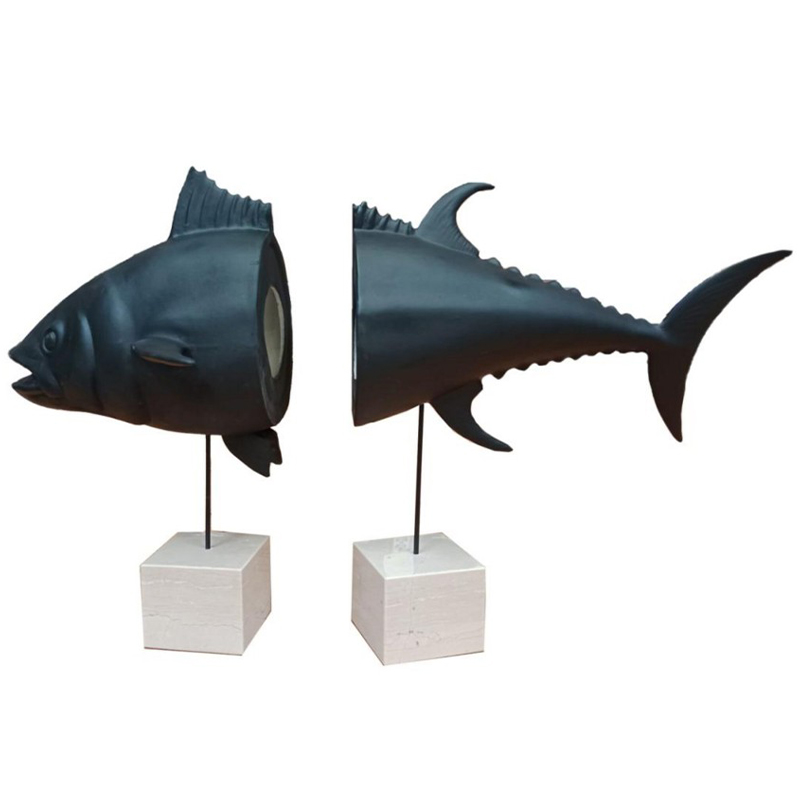 Статуэтка Tuna With Marble Bases Black White Белый Мрамор Bianco Черный Статуэтка Tuna With Marble Bases Black White Белый Мрамор Bianco Черный в Челябинске | Loft Concept