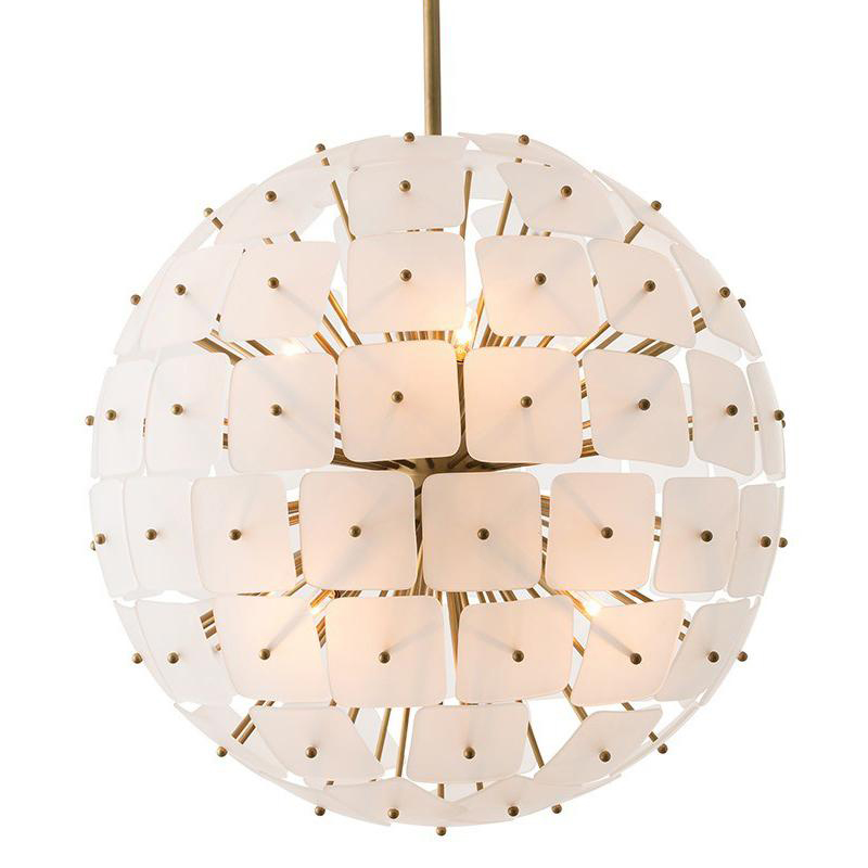 Люстра Sputnik Square Matt Chandelier Золотой Люстра Sputnik Square Matt Chandelier Золотой в Челябинске | Loft Concept