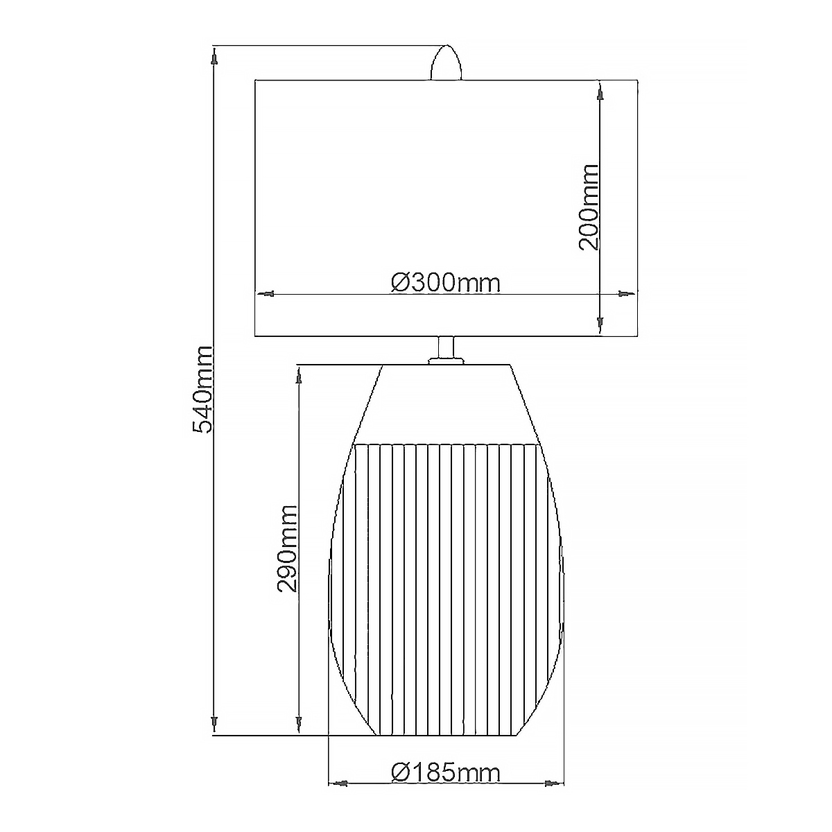 Настольная лампа с белым цилиндрическим абажуром и серебристым овальным основанием Quintiesse в Челябинске
