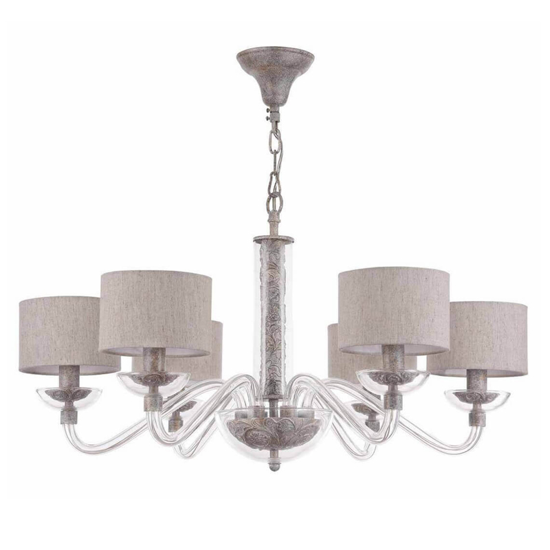 Люстра Sabella Light Chandelier 6 lamp Серый Люстра Sabella Light Chandelier 6 lamp Серый в Челябинске | Loft Concept