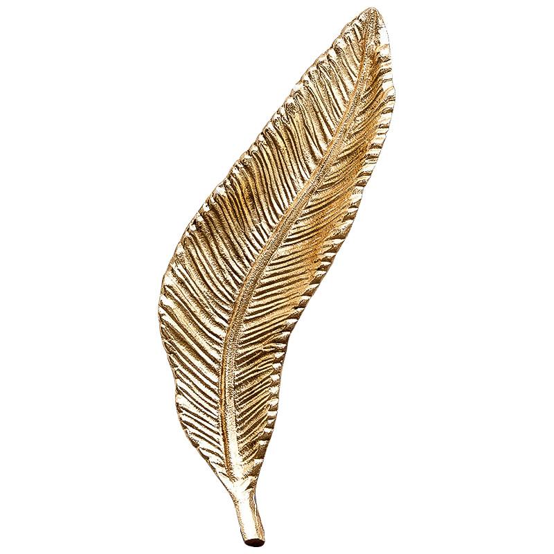 Аксессуар Gold Oblong Leaf Золотой Аксессуар Gold Oblong Leaf Золотой в Челябинске | Loft Concept