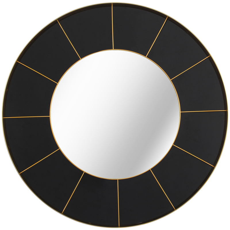 Зеркало Sectors Circle Mirror black Зеркало Sectors Circle Mirror black в Челябинске | Loft Concept
