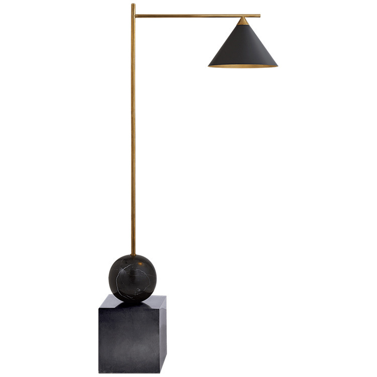 Торшер CLEO FLOOR LAMP Black Черный Латунь Торшер CLEO FLOOR LAMP Black Черный Латунь в Челябинске | Loft Concept