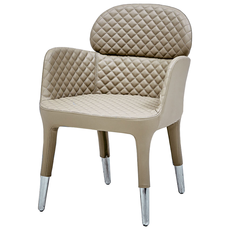 Кресло Ansbach Chair Бежевый Хром Кресло Ansbach Chair Бежевый Хром в Челябинске | Loft Concept