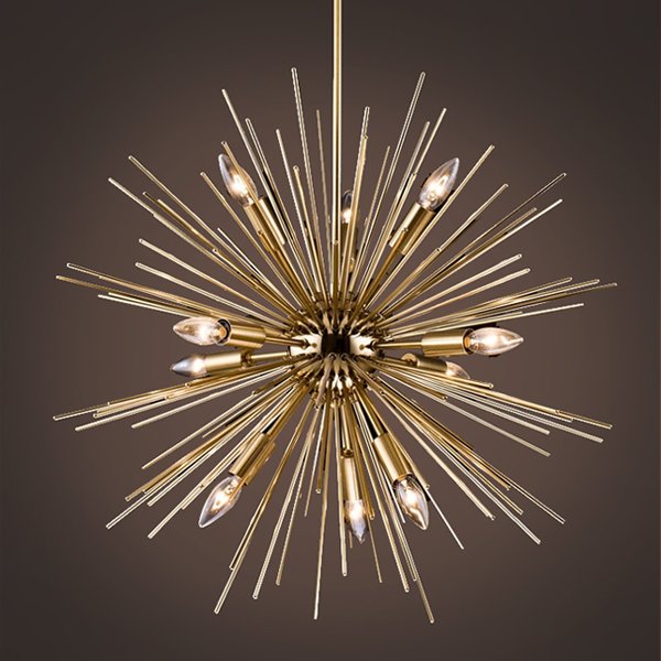 Люстра Astra Chandelier Sputnik Gold 60 Золотой Люстра Astra Chandelier Sputnik Gold 60 Золотой в Челябинске | Loft Concept