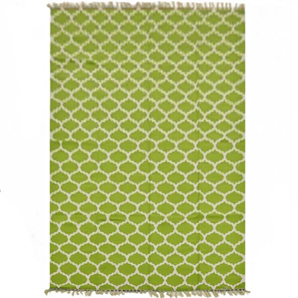Ковер Ornament Cotton Green 100% хлопок Зеленый в Челябинске | Loft Concept 