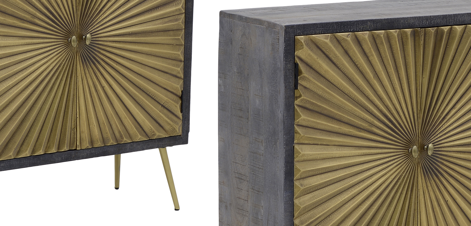 Комод с рельефным фасадом Loritz Sun Chest of Drawers - фото