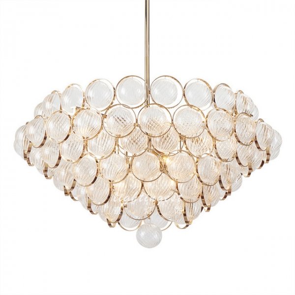 Люстра Atomos Chandelier Designer Reproduction Глянцевое золото в Челябинске | Loft Concept 