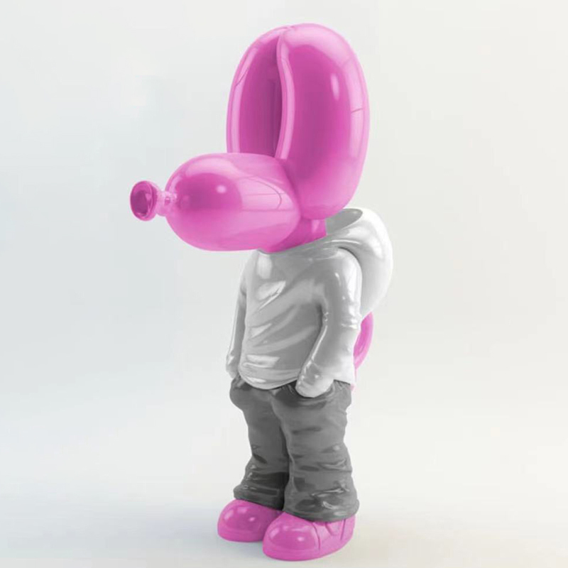 Статуэтка Pink Balloon Dog Розовый Белый Серый в Челябинске | Loft Concept 