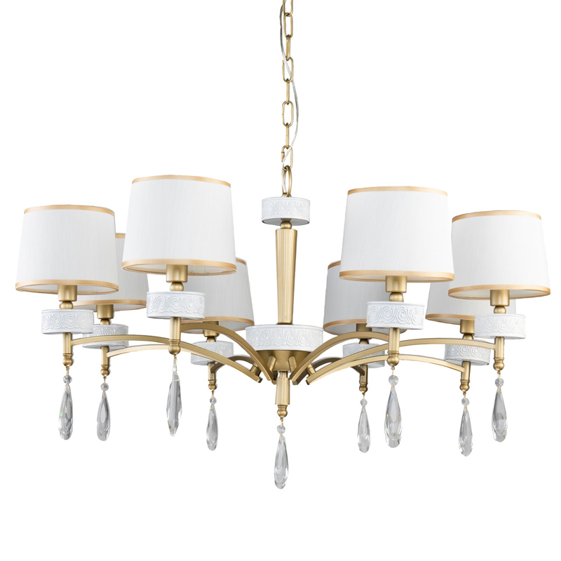 Люстра Dayodore Chandelier 86 Золотой Белый Прозрачный Люстра Dayodore Chandelier 86 Золотой Белый Прозрачный в Челябинске | Loft Concept