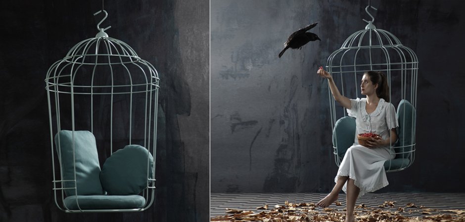 Подвесное кресло "клетка" Swing chair Cage Подвесное кресло "клетка" Swing chair Cage - Loft-Concept в Челябинске