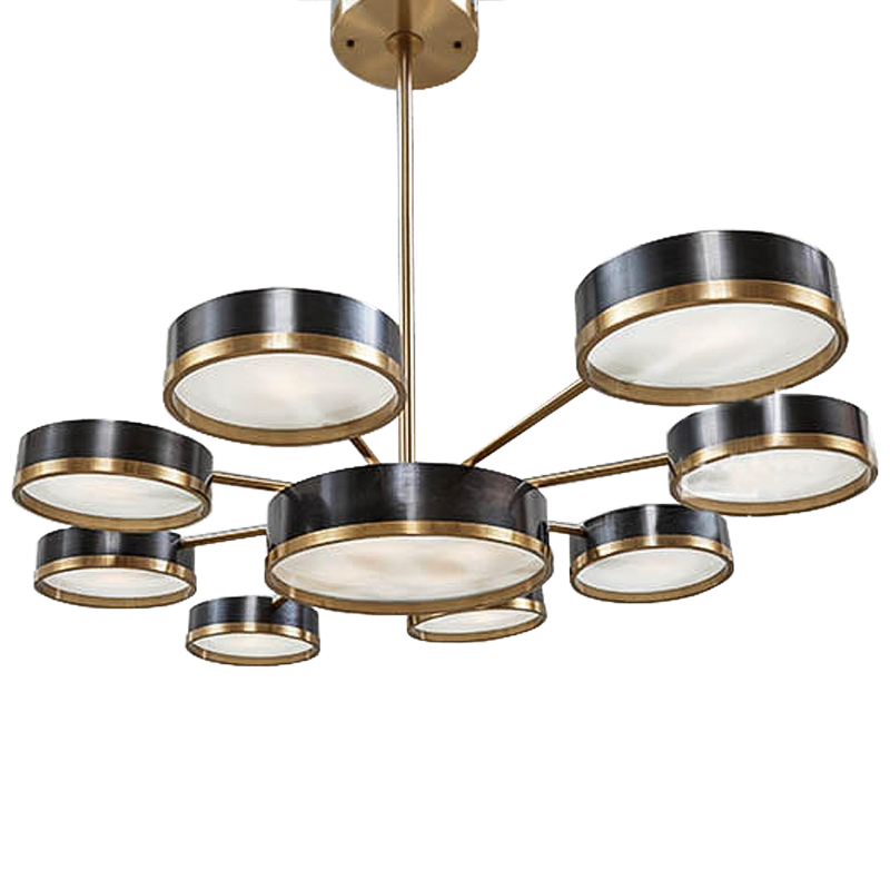 Люстра Ethelind Chandeliers Черный Латунь Белый Люстра Ethelind Chandeliers Черный Латунь Белый в Челябинске | Loft Concept
