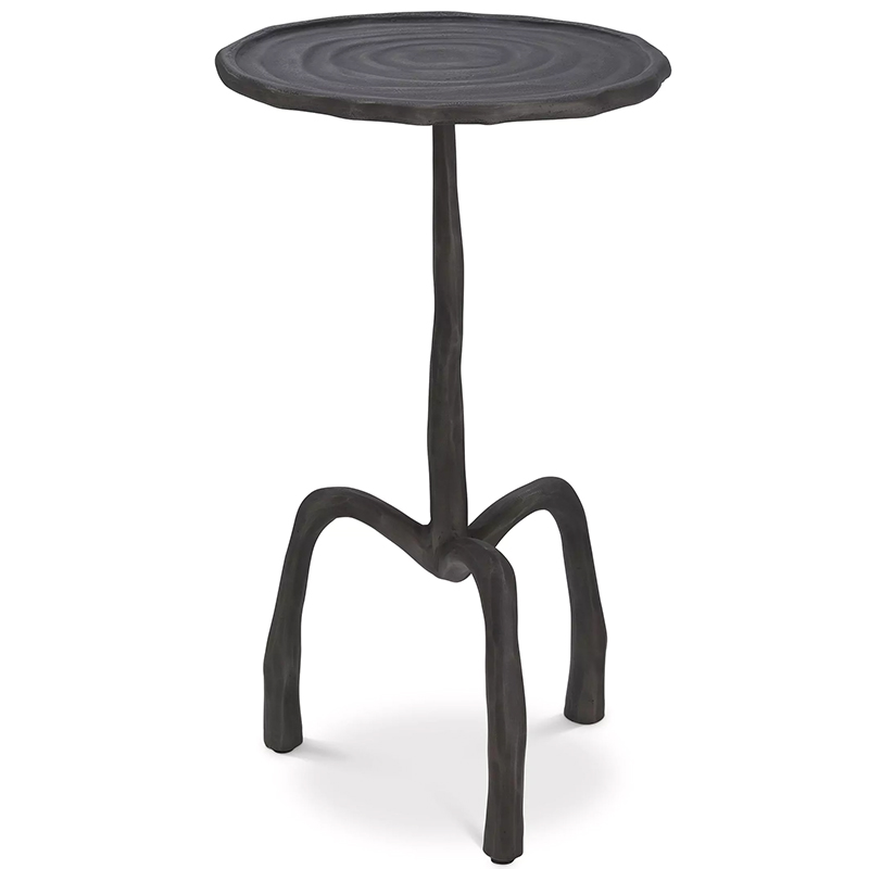 Приставной стол Eichholtz Side Table Kubu S Темная бронза Черный в Челябинске | Loft Concept 