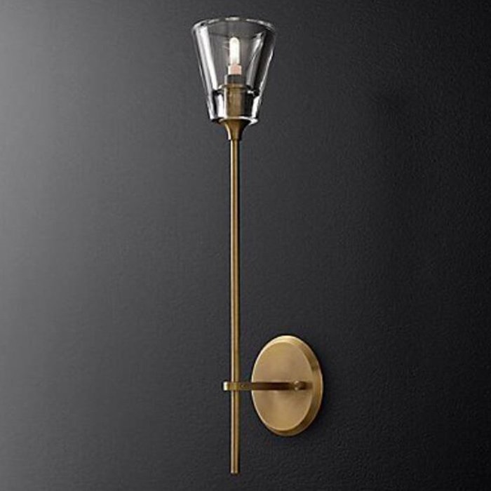 Бра TORCHE DE VERRE wall lamp Латунь Прозрачный (Transparent) в Челябинске | Loft Concept 