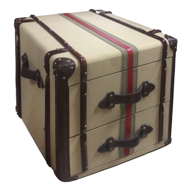 Сундук Richards Red line Canvas Medium trunk Сундук Richards Red line Canvas Medium trunk в Челябинске | Loft Concept