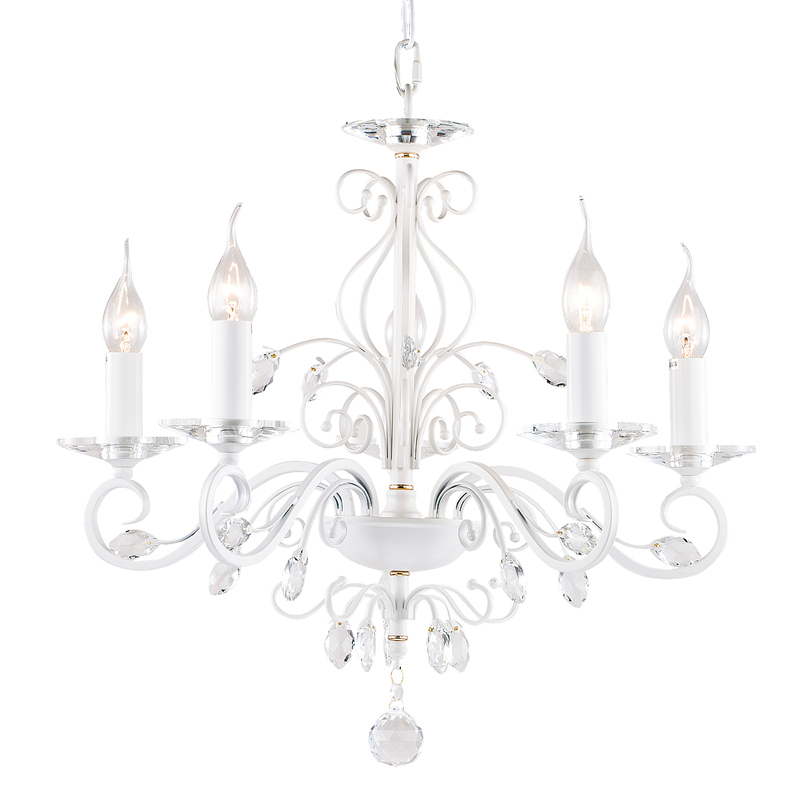 Люстра Magali Chandelier 57 Белый Прозрачный Люстра Magali Chandelier 57 Белый Прозрачный в Челябинске | Loft Concept