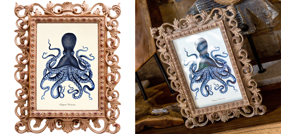 Постер Blue Octopus Poster Постер Blue Octopus Poster - Loft-Concept в Челябинске