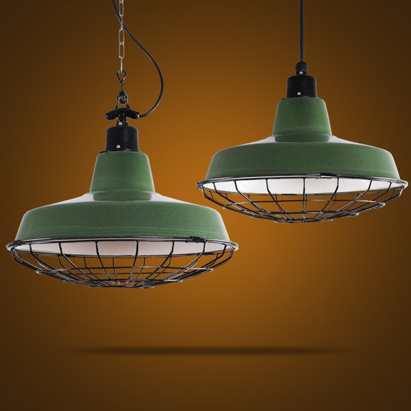 Подвесной светильник Loft Ber Cage Green Pendant Зеленый Подвесной светильник Loft Ber Cage Green Pendant Зеленый в Челябинске | Loft Concept