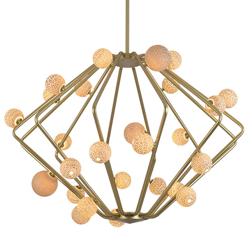 Люстра Cherry Bomb Cage Chandelier CB.29.01 Латунь Бежевый Люстра Cherry Bomb Cage Chandelier CB.29.01 Латунь Бежевый в Челябинске | Loft Concept