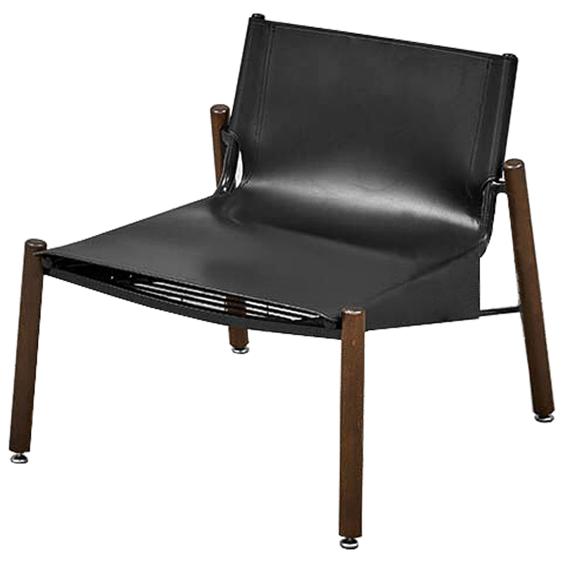 Кресло Adriano Chair Черный Коричневый в Челябинске | Loft Concept 